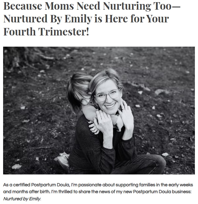 Emily Anderson of Nurtured by Emily holding her baby during her breastfeeding journey, sharing postpartum and NICU experience in Durham, North Carolina